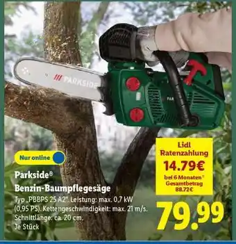 Lidl PARKSIDE Benzin-Baumpflegesäge Angebot