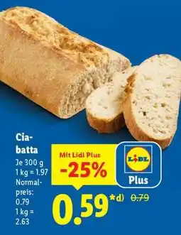 Lidl Ciabatta Angebot