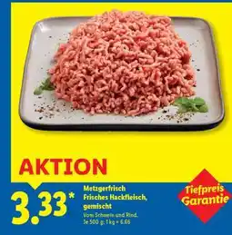 Lidl Metzgerfrisch Frisches Hackfleisch gemischt Angebot