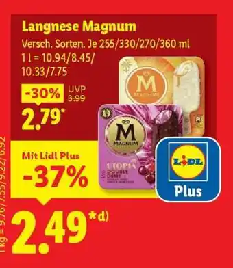 Lidl Langnese Magnum Angebot