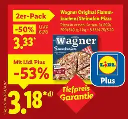 Lidl Wagner Original Flammkuchen/Steinofen Pizza Angebot