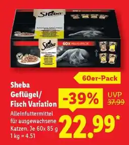 Lidl Sheba Geflügel/Fisch Variation Angebot