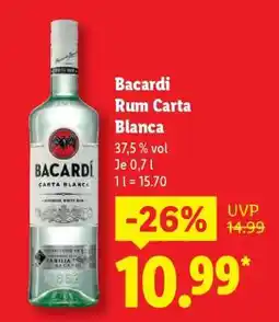 Lidl Bacardi Rum Carta Blanca Angebot