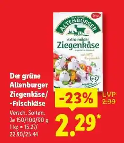 Lidl Der grüne Altenburger Ziegenkäse/-Frischkäse Angebot