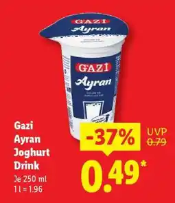Lidl Gazi Ayran Joghurt Drink Angebot