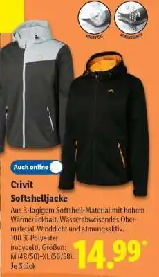 Lidl CRIVIT Softshelljacke Angebot