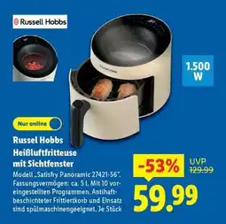 Lidl Russel Hobbs Heißluftfritteuse mit Sichtfenster Angebot
