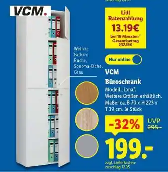 Lidl VCM Büroschrank Angebot