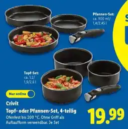Lidl Crivit Topf- oder Pfannen-Set, 4-teilig Angebot