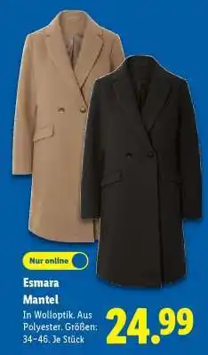 Lidl Esmara Mantel Angebot