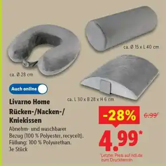 Lidl Livarno Home Rücken-/Nacken-/Kniekissen Angebot