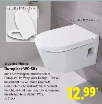 Lidl LIVARNO home Duroplast-WC-Sitz Angebot