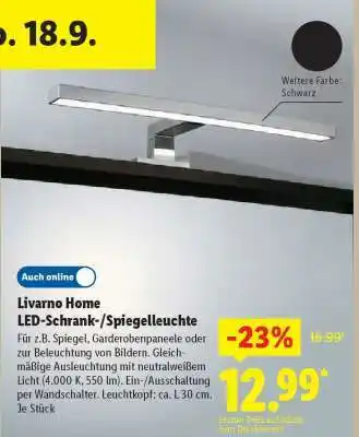 Lidl Livarno Home LED-Schrank-/Spiegelleuchte Angebot