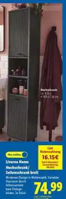 Lidl Livarno Home Hochschrank/Seitenschrank breit Angebot