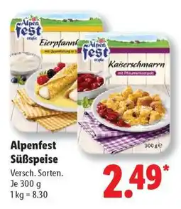 Lidl Alpenfest Süßspeise Angebot