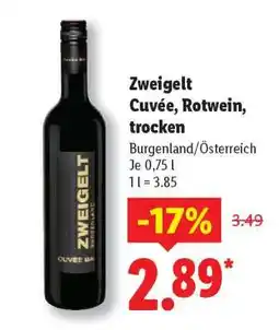 Lidl Zweigelt Cuvée, Rotwein, trocken Angebot