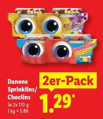 Lidl Danone Sprinklins / Choclins Angebot