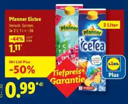 Lidl Pfanner Eistee Angebot