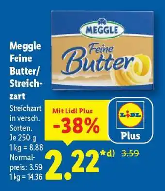 Lidl Meggle Feine Butter/ Streichzart Angebot
