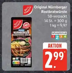 Edeka Original Nürnberger Rostbratwürste Angebot