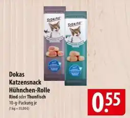 Famila Nord Ost Dokas Katzensnack Hühnchen-Rolle Angebot