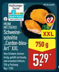 Aldi Nord MEINE METZGEREI Schweineschnitte „Cordon-bleu-Art“ XXL Angebot