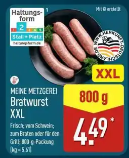 Aldi Nord MEINE METZGEREI Bratwurst XXL Angebot
