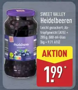 Aldi Nord SWEET VALLEY Heidelbeeren Angebot
