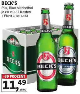 Lösch Depot BECK'S Pils, Blue Alkoholfrei Angebot