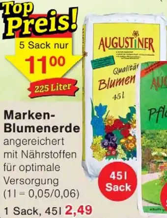 Wiglo Wunderland AUGUSTINER Marken Blumenerde Angebot