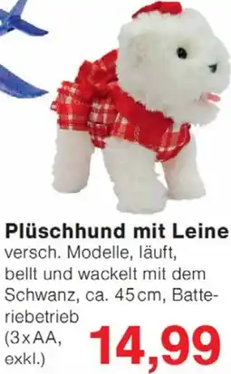 Wiglo Wunderland Plüschhund mit Leine Angebot