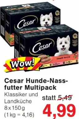 Wiglo Wunderland Cesar Hunde-Nassfutter Multipack Angebot