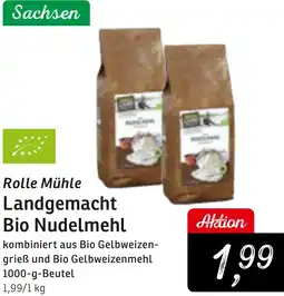 KONSUM Rolle Mühle Landgemacht Bio Nudelmehl Angebot