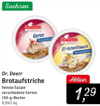 KONSUM Dr. Doerr Brotaufstriche Angebot