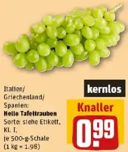 REWE Helle Tafeltrauben Angebot