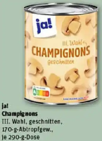 REWE ja! Champignons Angebot