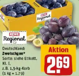 REWE Zwetschgen Angebot