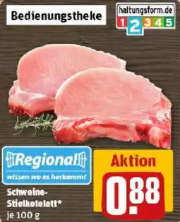 REWE Schweine- Stielkotelett Angebot