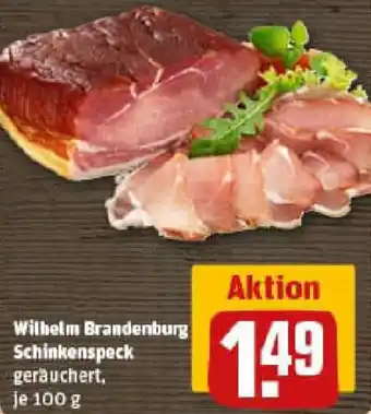 REWE Wilhelm Brandenburg Schinkenspeck Angebot