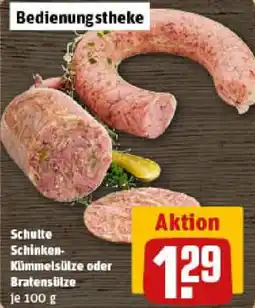 REWE Schulte Schinken- Kümmelsülze oder Bratensülze Angebot