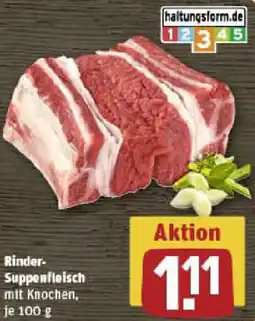 REWE Rinder- Suppenfleisch Angebot