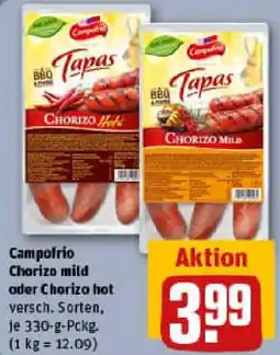 REWE Campofrio Chorizo mild oder Chorizo hot Angebot