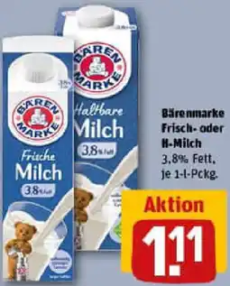 REWE Bärenmarke Frisch- oder H-Milch Angebot