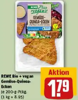 REWE REWE Bio + vegan Gemüse-Quinoa- Ecken Angebot