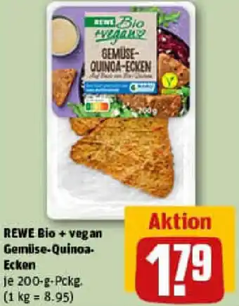 REWE REWE Bio + vegan Gemüse-Quinoa- Ecken Angebot