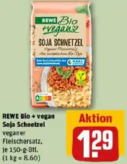 REWE REWE Bio + vegan Soja Schnetzel Angebot
