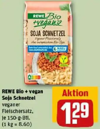 REWE REWE Bio + vegan Soja Schnetzel Angebot