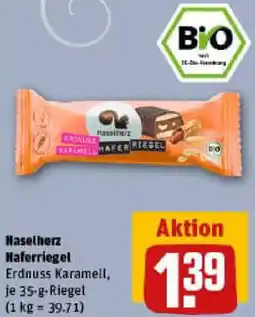 REWE Haselherz Haferriegel Angebot