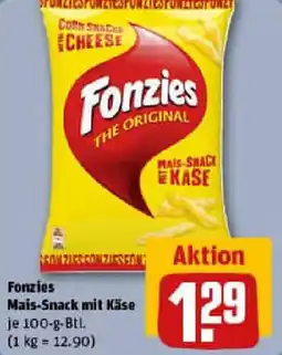 REWE Fonzies Mais-Snack mit Käse Angebot