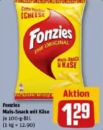 REWE Fonzies Mais-Snack mit Käse Angebot